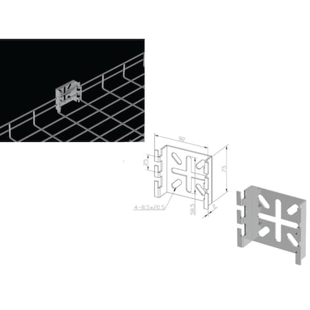 Kable Kontrol Cable Tray Spider Bracket KK-SPDR-EZ